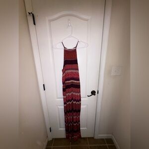 AEO Soft & Sexy Bohemian Print Maxi Dress w Slit